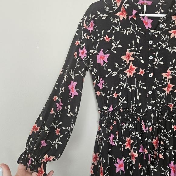Free People Lighten Up floral mini dress size XS - Picture 6 of 9